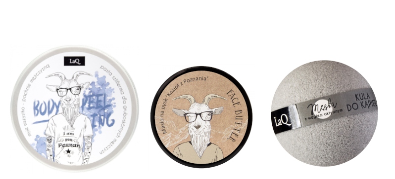 LAQ KOZIOŁ ZESTAW 3cz PEELING + MASEŁKO + KULA 100