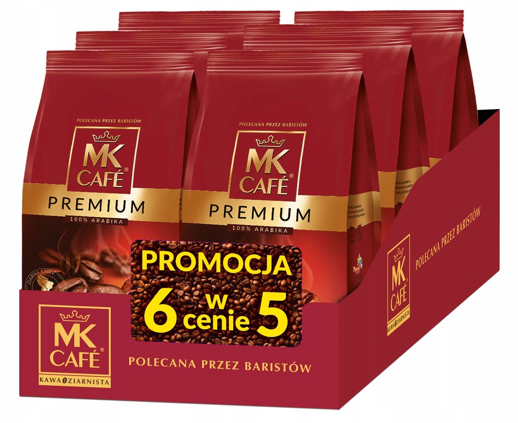 Kawa Mk Cafe Premium Ziarnista 500g 6 w cenie 5