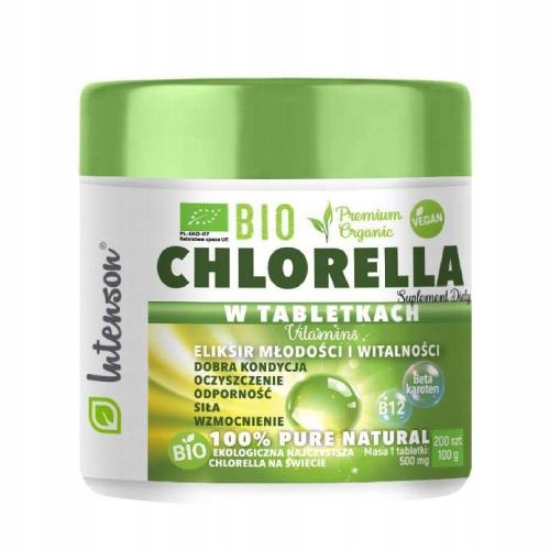 INTENSON Chlorella, 200 tabletek