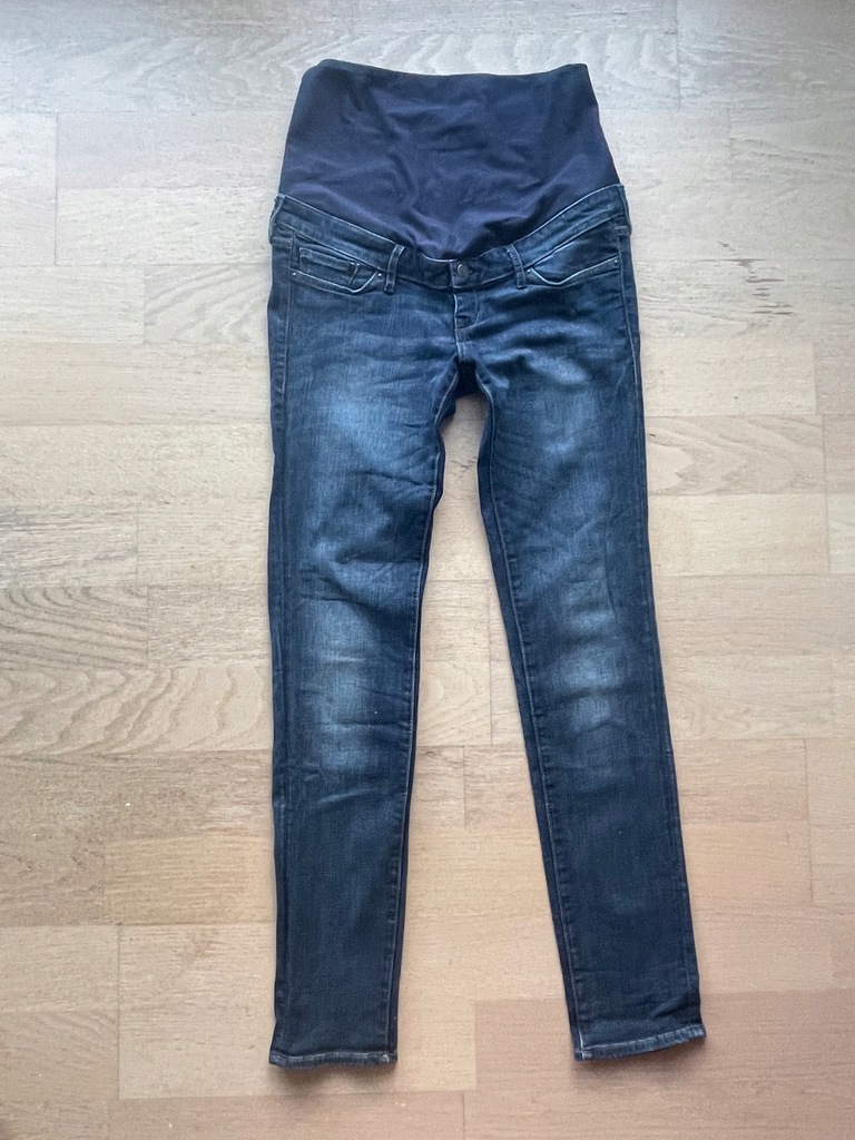 Spodnie ciążowe jeans H&M MAMA HIGH RIB rozm.38