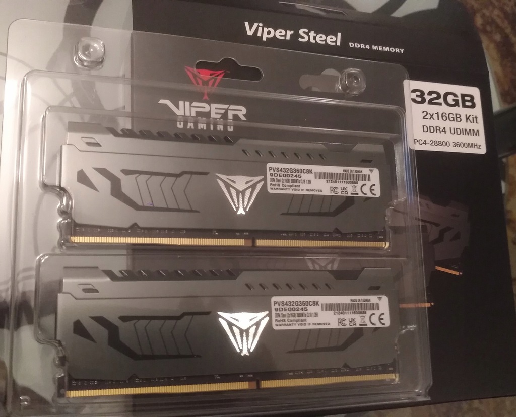 Pamięć RAM Patriot DDR4 32 GB 3600 CL18