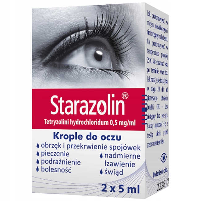 Starazolin krople do oczu przekrwienie 2x 5ml