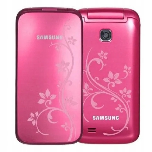 SAMSUNG GT-C3520 RÓŻOWY Z KWIATAMI, KLAPKA, GWwPL