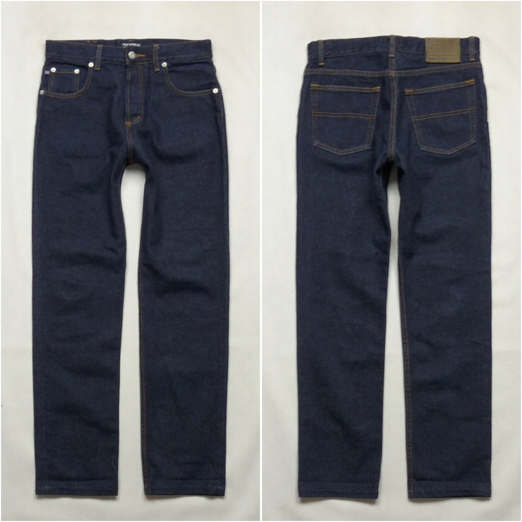 RALPH LAUREN granatowe jeansy premium W30 L32