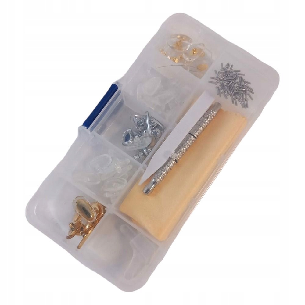 Zestaw do naprawy okularów z mini śrubokrętem