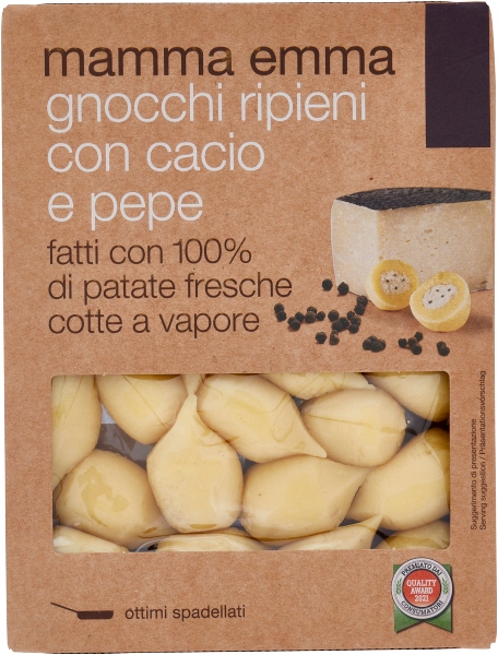 Gnocchi z serem i pieprzem świeże włoskie con Cacio e Pepe 350g Mamma Emma