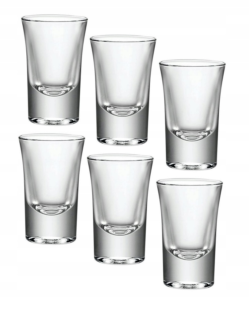 Kieliszki do wódki likieru nalewek 34 ml Bormioli Rocco Dublino 6 szt Szkło