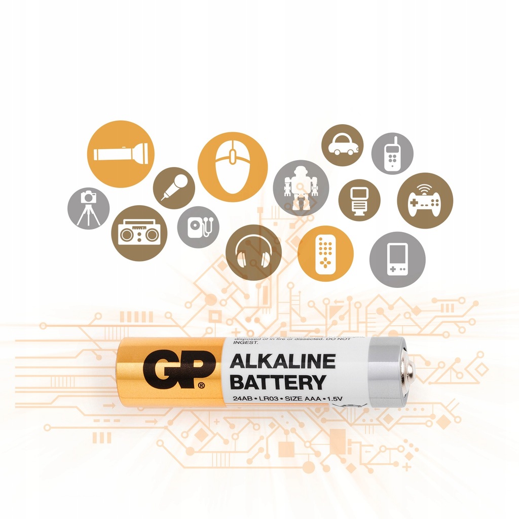 Купить 48 щелочных батареек GP GREY AAA R3 LR3 1,5 В 24 А: отзывы, фото, характеристики в интерне-магазине Aredi.ru