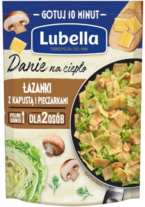 Lubella Danie Łazanki Kapusta Pieczarki 190 g