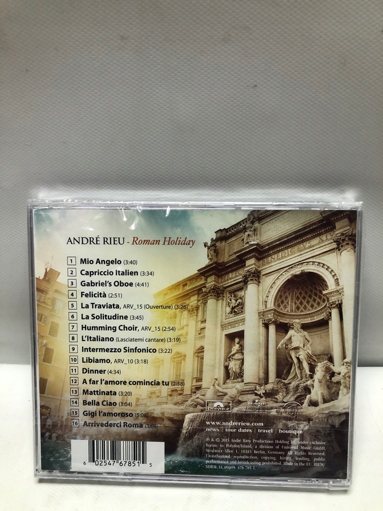 Купить Андре Рьё Римские каникулы (PL) компакт-диск: отзывы, фото, характеристики в интерне-магазине Aredi.ru