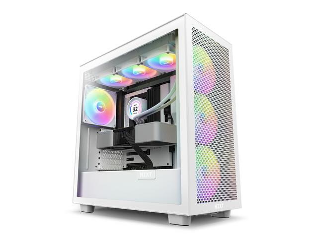 Obudowa NZXT H7 Flow RGB Midi Tower biała z oknem