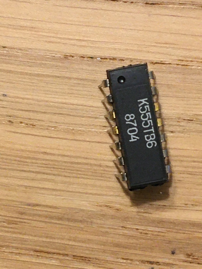 Układ scalony K555TB6=74LS107A; 2x przerzutnik J-K