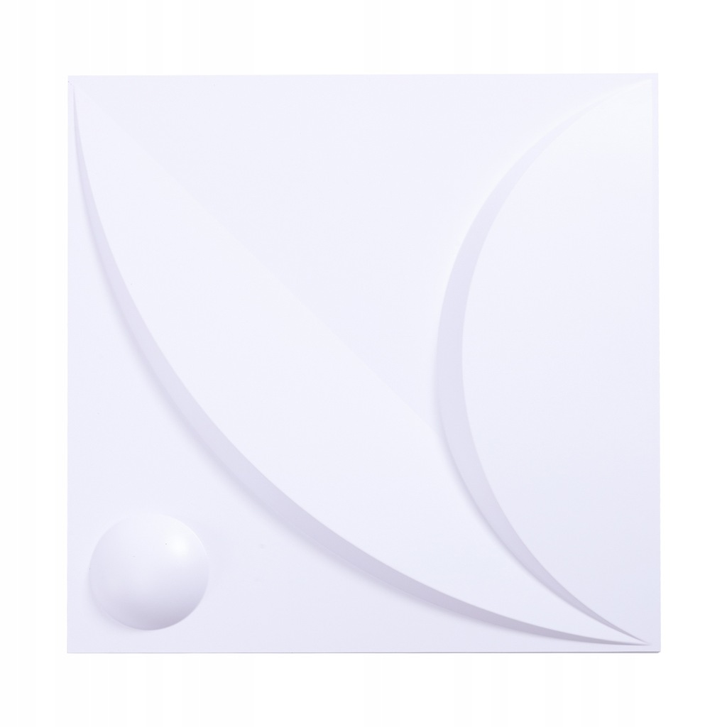 12 SZT 50*50CM PANEL śCIENNY 3D BIAłY