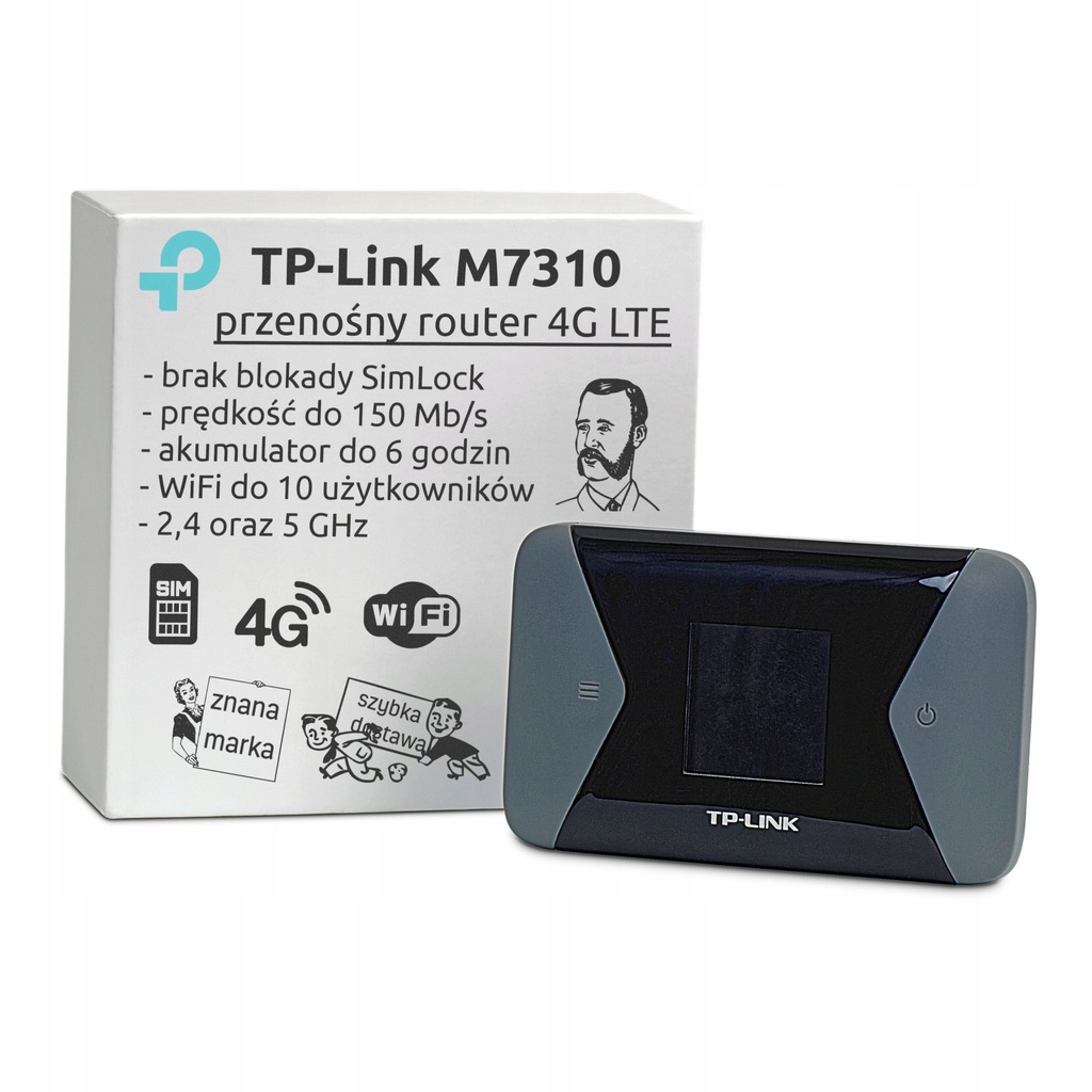 Купить Портативный 4G LTE Wi-Fi-роутер TP-Link M7310 для SIM-карты: отзывы, фото, характеристики в интерне-магазине Aredi.ru