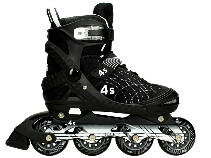 ROLKI łyżworolki REGULOWANE 4s abec7 Carbon-34-37