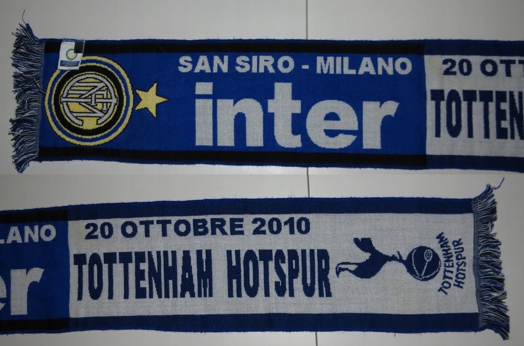 ORYGINALNY SZAL SZALIK INTER-TOTTENHAM 20.10.2010