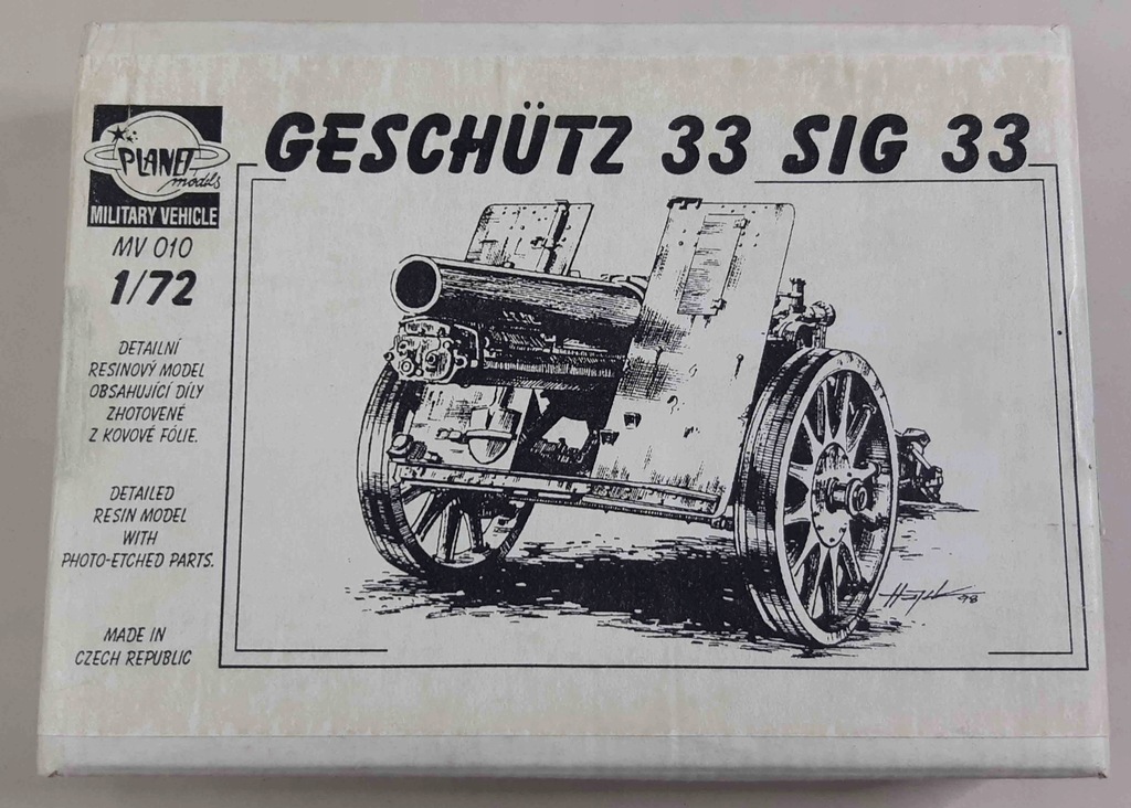 Geschütz 33 SIG 33 Planet MV 010 1/72