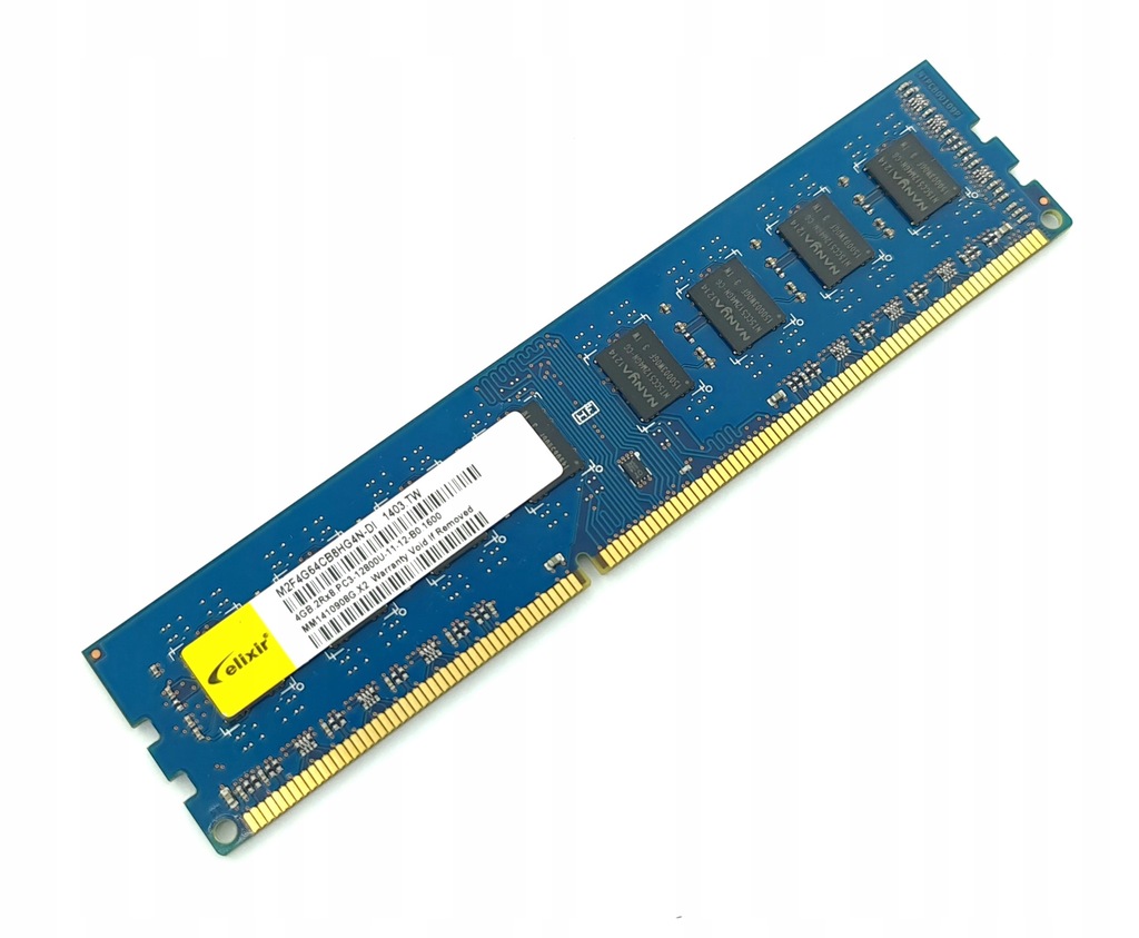 Pamięć RAM ELIXIR DDR3 4GB 1600MHz M2F4G64CB8HG4N-DI | Testowana | GW6M