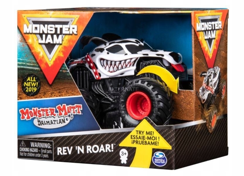 Pojazd MONSTER JAM 1:43 Warczące opony mix