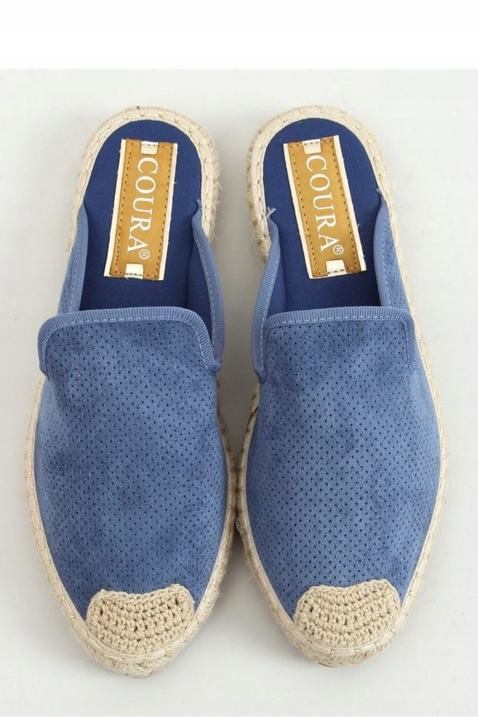 KLAPKI DAMSKIE ESPADRYLE NIEBIESKIE 4821 BLUE