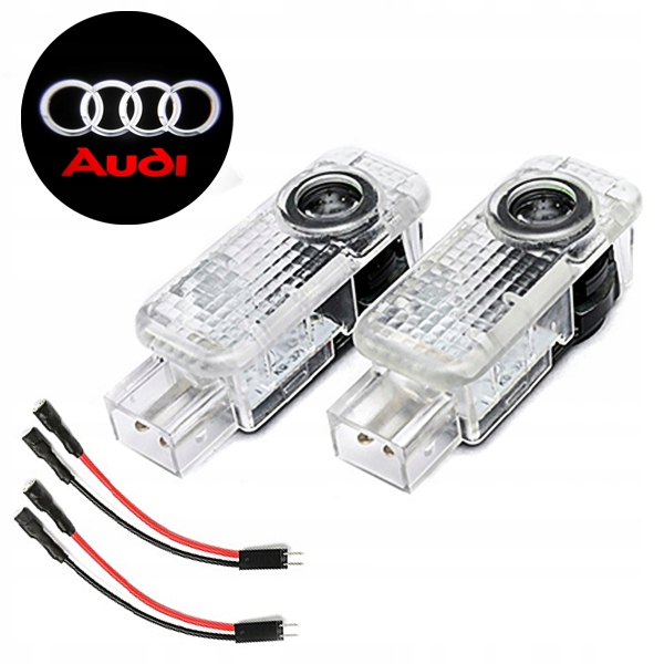 AUDI LED LOGO PROJEKTOR A3 A4 A5 A6 A8 Q3 Q5 Q7