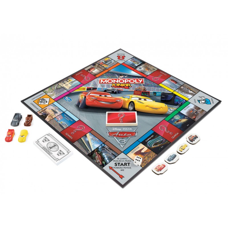 Gra Monopoly Junior Auta Cars Hasbro C1343 Zygzak 7094408993 Oficjalne Archiwum Allegro