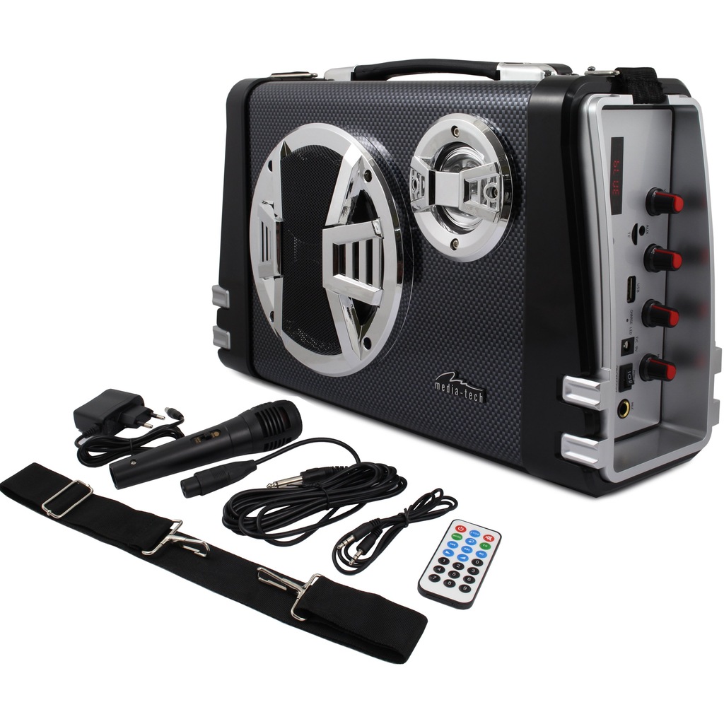 GŁOŚNIK BLUETOOTH BOOMBOX KARAOKE + MIKROFON 20W 7196898700