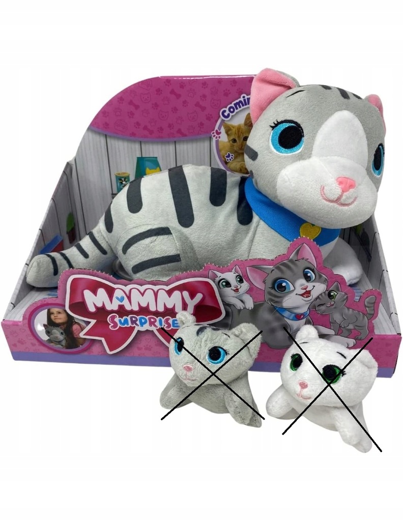 Sbabam, Mammy Surprise Grey Tiger Cat, pluszak