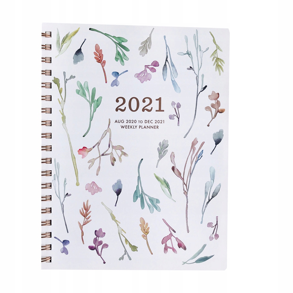 Notebook Pocket Calendars Schedule 2021