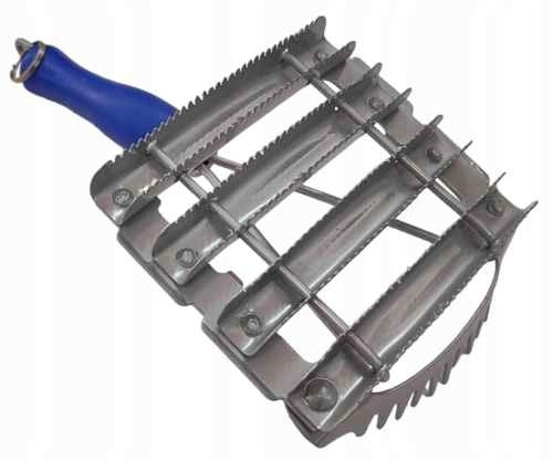 Zgrzebło metalowe z grzebieniem – H do czyszczenia szczotek