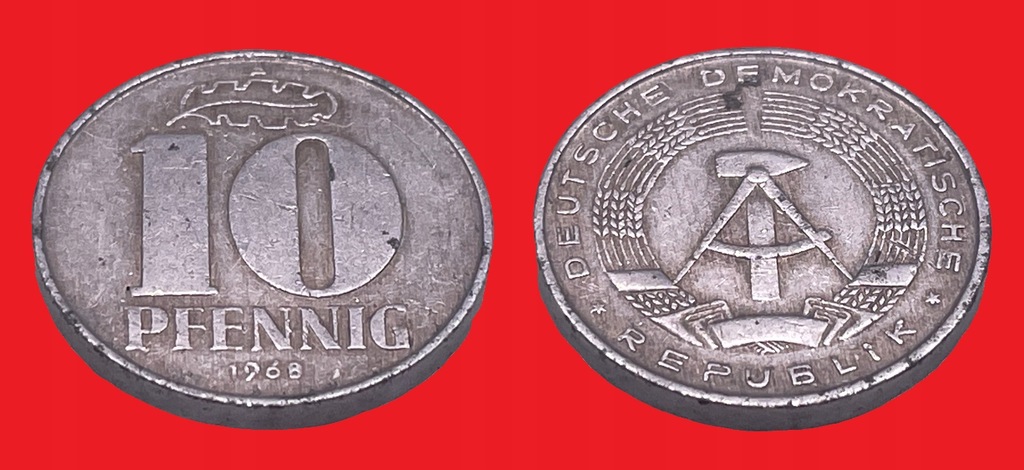 10 Pfennig, 1968 NRD
