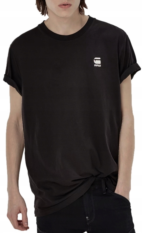 G-STAR RAW rence CZARNY T-SHIRT regular M