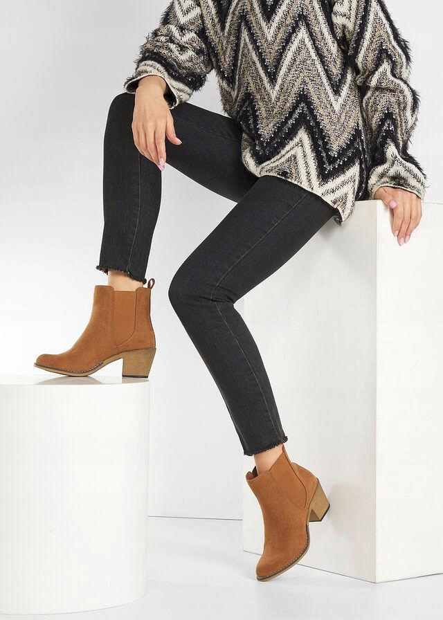 BOTKI KOWBOJKI BRĄZOWE 3A7C12 Bonprix 39