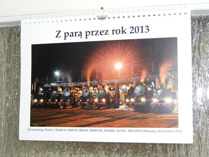 Kalendarz ścienny A4 PAROWOZY 2013