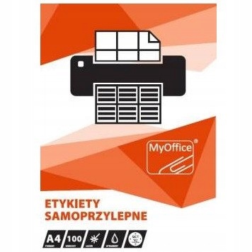 ETYKIETY A4 MyOFFICE 105 X 74 MM (100)