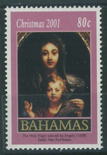 Bahamas 80 cents - Christmas 2001