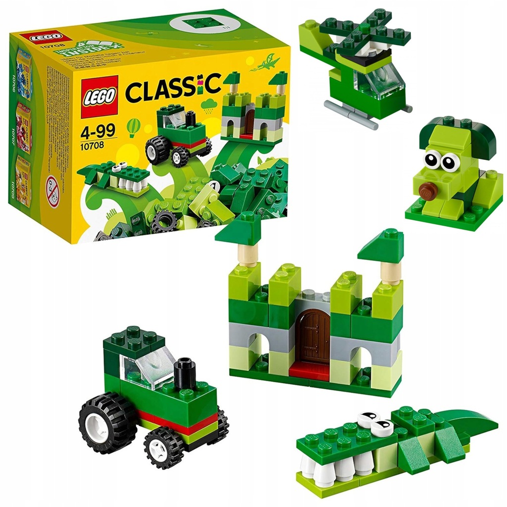 LEGO Classic 10708 LEGO CLASSIC 10708 - ZIELONY ZESTAW KREATYWNY