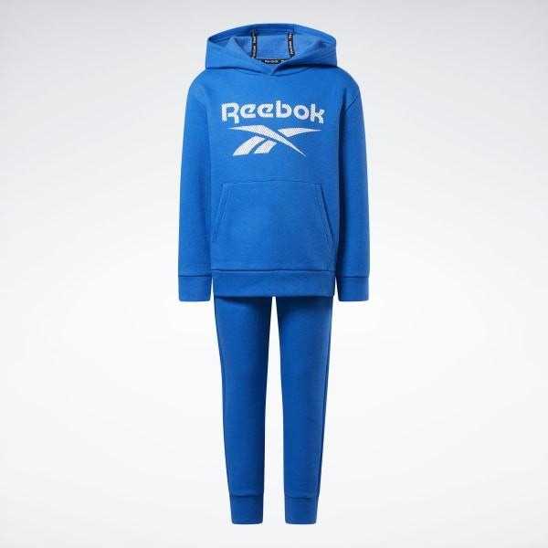 G0E302*REEBOK KOMPLET DRESY NIEBIESKIE 110 CM N00