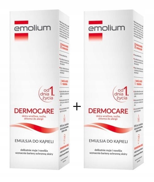 Emolium Dermocare emulsja do kapieli 2x 400ml