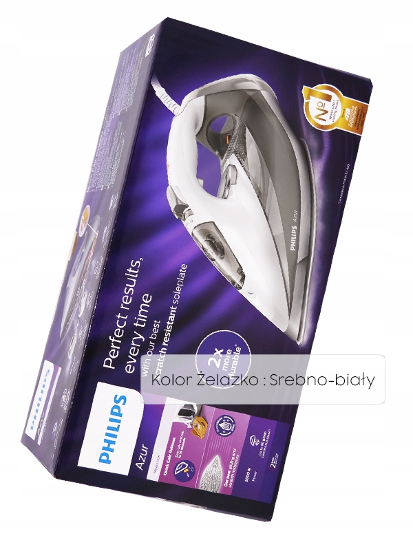 PHILIPS ŻELAZKO PAROWE GC4901/10 AZUR 2800W - 9249681124 - oficjalne ...