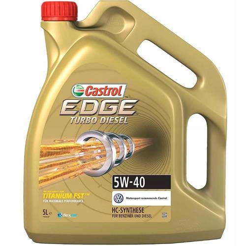 OLEJ CASTROL EDGE 5W40 TURBO DIESEL 5L - NIEMIECKI