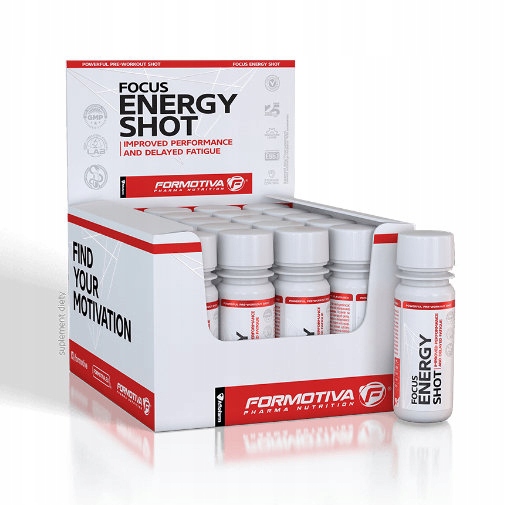 FORMOTIVA FOCUS ENERGY SHOT 20 x60 ml PRE WORKOUT