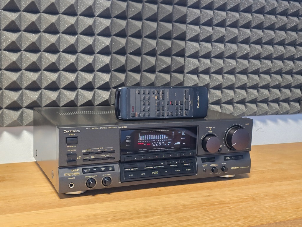 TECHNICS SA-GX530 AMPLITUNER STEREO TOPOWY MODEL Z KOREKTOREM + PILOT ORYG!
