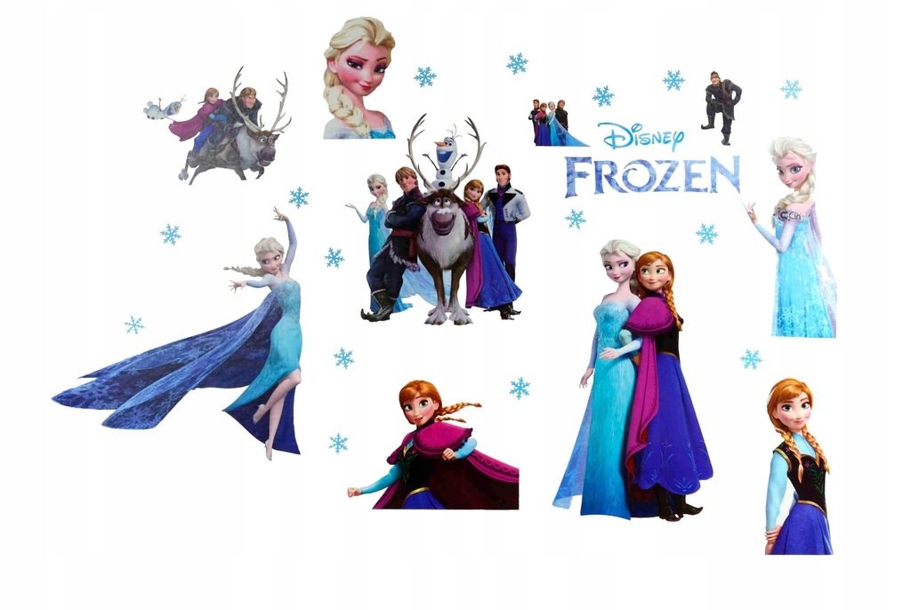 Купить Наклейки на стену «Холодное сердце» Эльзы и Анны: отзывы, фото и ...