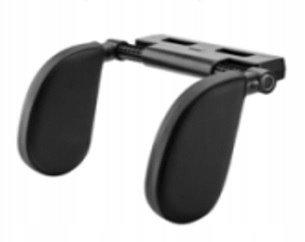 Zagłówek samochodowy regulowany na głowę szyję czarny