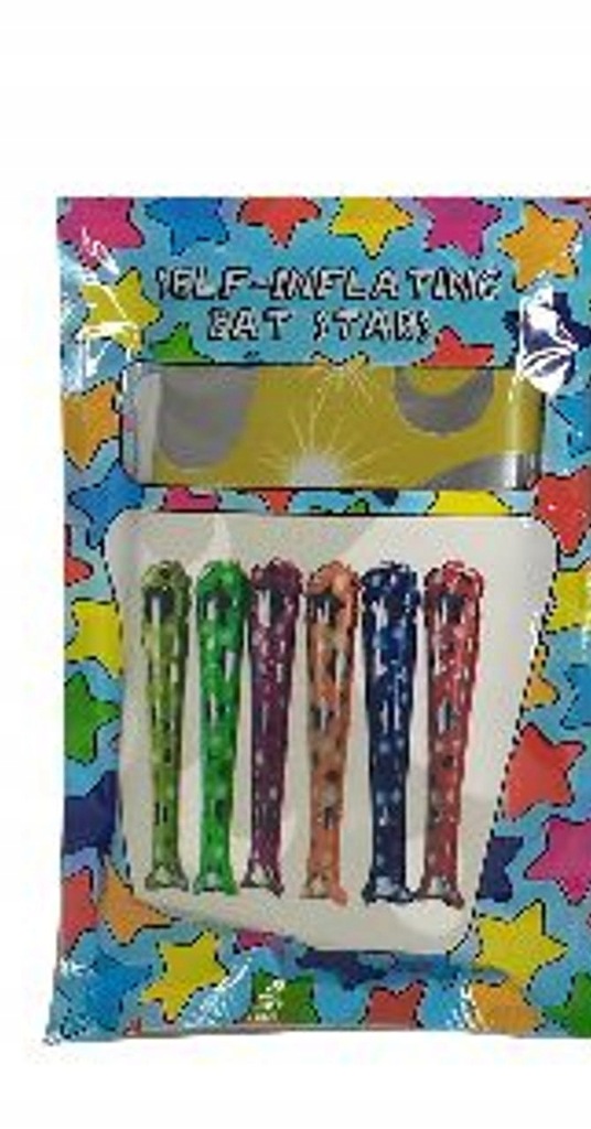Dmuchany kij baseballowy pompujący się - gwiazdki