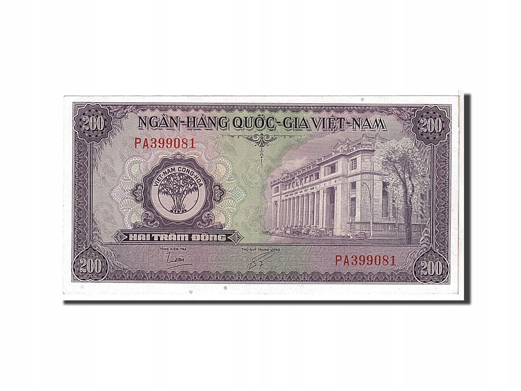 Banknot, Południowy Wiet Nam, 200 Dông, 1958, KM:9