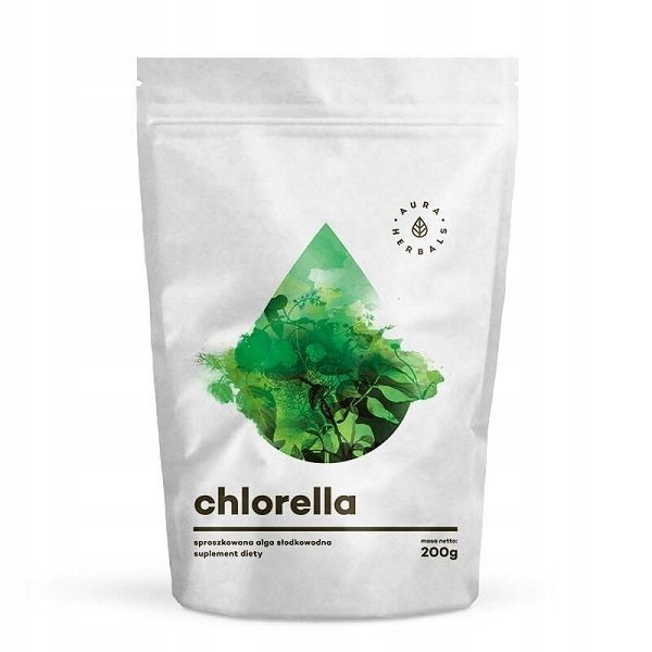 Aura Herbals Chlorella sproszkowana alga słodkowod