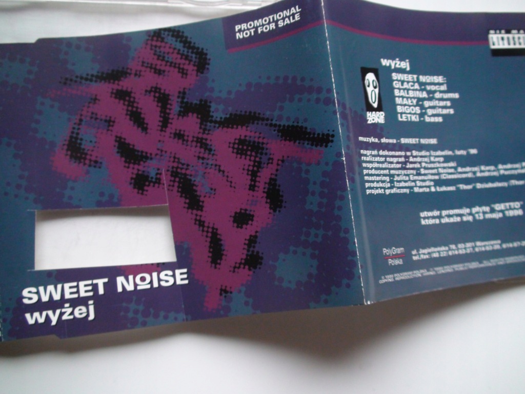 Купить SWEET NOISE - ПРОМО-СИНГ Wyzej, 1-е изд. 1996 год: отзывы, фото, характеристики в интерне-магазине Aredi.ru