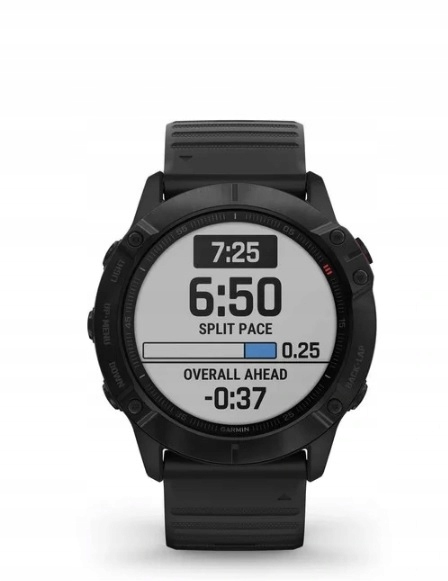 Zegarek Garmin Fenix 6X Pro Gorilla Glass Czarny